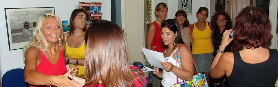 Sekretariat der Sprachschule in Tropea